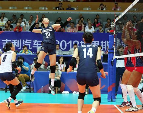 korean women volleyball standing